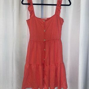 Coral colored sundress